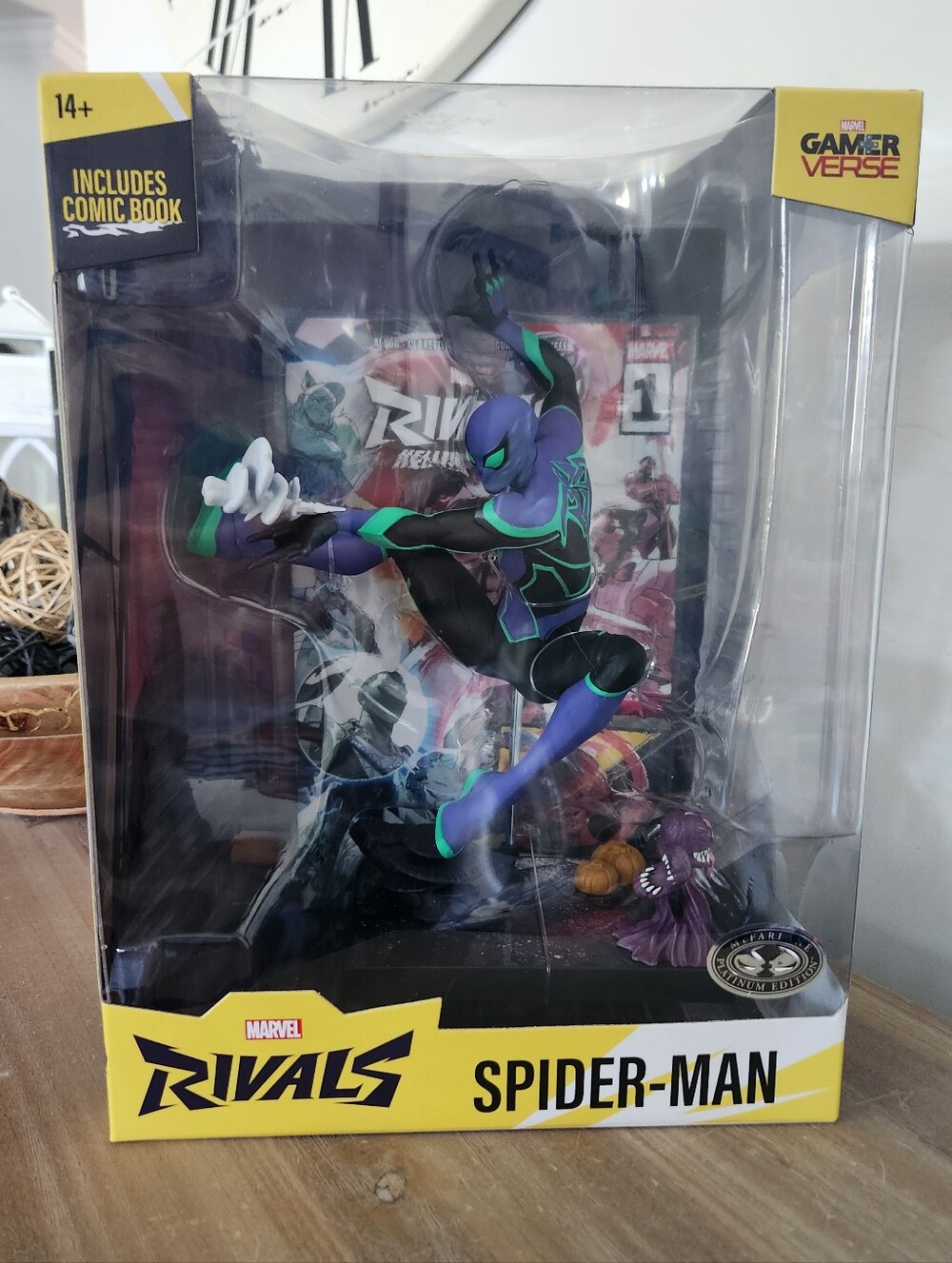 🕷️ Marvel Rivals Spider-Man Purple Suit Platinum Edition McFarlane 1:6 Collect
